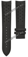 Черный кожаный ремешок Tissot T610041139, теленок, 22/20, без замка, для часов Tissot V8 T106.427, T106427A