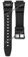 Черный полимерный ремешок Casio 10300664 для часов Casio AQW-100-1A