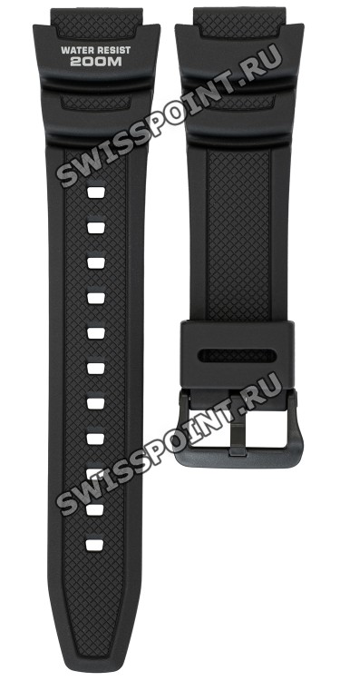 Черный полимерный ремешок Casio 10300664 для часов Casio AQW-100-1A