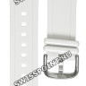 Белый полимерный ремешок Casio 10388854 для часов Casio BGA-131-7B, BGA-131-7B3, BGA-160-7B2, BGA-161-7B