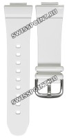 Белый полимерный ремешок Casio 10388854 для часов Casio BGA-131-7B, BGA-131-7B3, BGA-160-7B2, BGA-161-7B