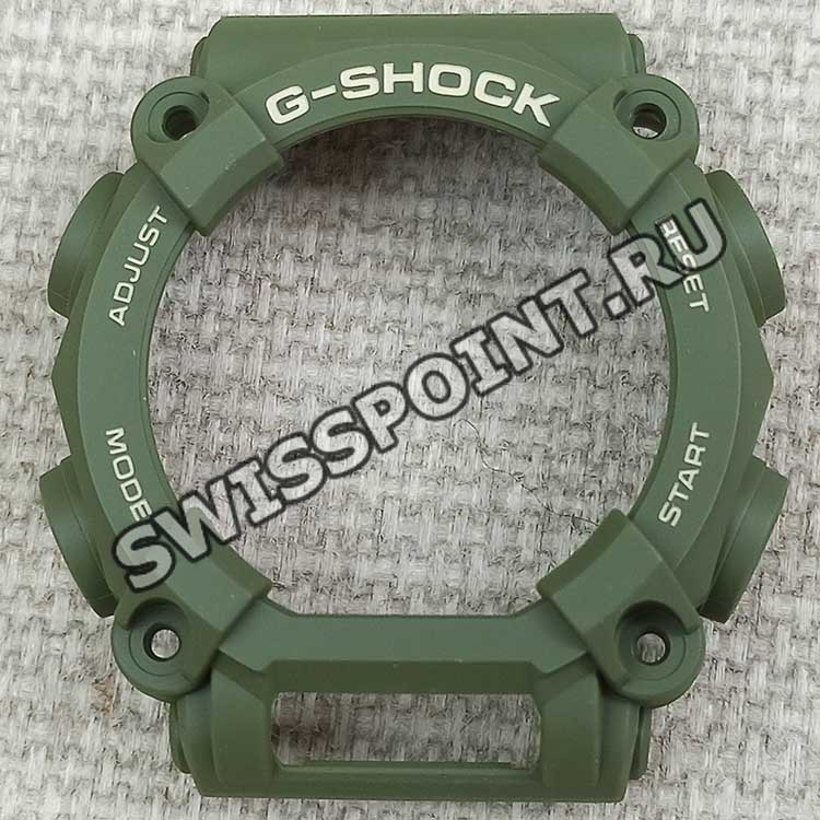 Зеленый полимерный рант корпуса Casio 10624205 для часов Casio GA-900HC-3A
