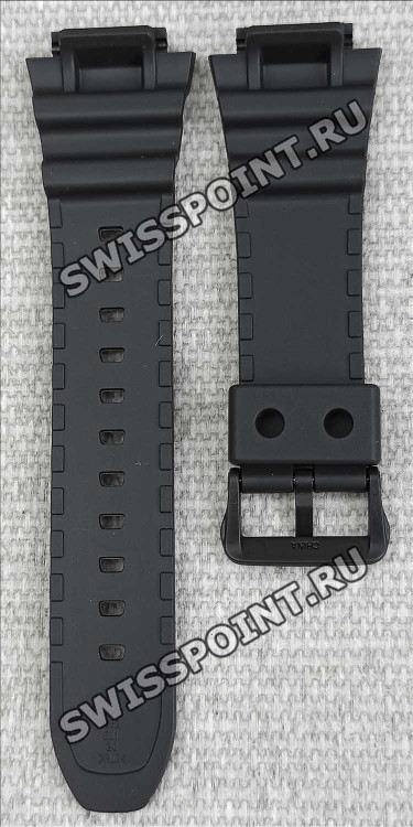 Черный полимерный ремешок Casio 10538961 для часов Casio AE-3000W-1, AE-3000W-9, CPA-100-1, CPA-100-9