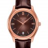 Коричневый кожаный ремешок Tissot T610036434, теленок, 20/18, без замка, для часов Tissot Ballade lll T108.408, T912.410, T912.428, T924.410, T920.407, T920.410, T920.417