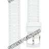 Белый кожаный ремешок Tissot T600027943, теленок, имитация крокодила, стальная пряжка, 14/14 мм, для часов Tissot Classic Dream T033.210