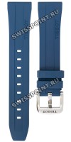Синий каучуковый ремешок Tissot T603044837, 20/17, стальная пряжка, для часов Tissot T-Sport T114.417.17.047.00 PRC 200