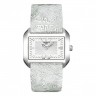 Серебристый кожаный ремешок Tissot T610025560, телёнок с узором, 22/16, без замка, для часов Tissot T-WAVE T023.309