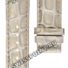 Серый кожаный ремешок Tissot T610031777, теленок, имитация крокодила, 20/18, без замка, для часов Tissot Lady-Round T052.210.16.037.01, T052.210.26.037.00