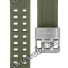 Зеленый полимерный ремешок Casio 10533484, стальная пряжка, для часов Casio GW-A1100KH-3A