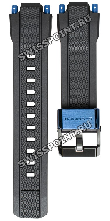 Черный полимерный ремешок Casio 10597556 для часов Casio MTG-B1000RB-2A