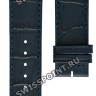 Синий кожаный ремешок Longines L682163599, 21/20, без замка, для часов Longines Lyre L4.961.4.92.2