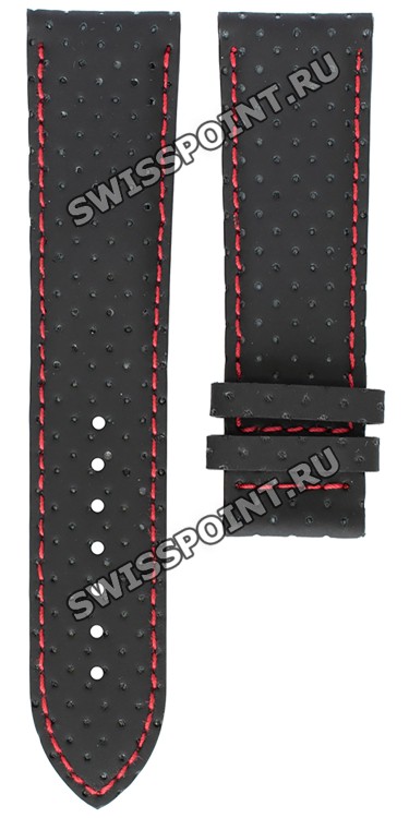 Черный кожаный ремешок Tissot T610027201, теленок, 22/20, без замка, для часов Tissot T-Racing T018.617.16.051.00