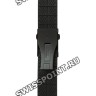 Черный резиновый ремешок Tissot T603037161, 20/20, интегрированный, с отверстиями, для часов Tissot PRS 516 T100.417, T100.428, T100.430