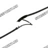 Черный каучуковый ремешок Tissot T603037161, 20/20, интегрированный, с отверстиями, для часов Tissot PRS 516 T100.417.37.201.00, T100.430.37.201.00, T100.428