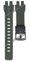 Зеленый полимерный ремешок Casio 10540142 для часов Casio PRG-300-3, PRW-3100Y-3