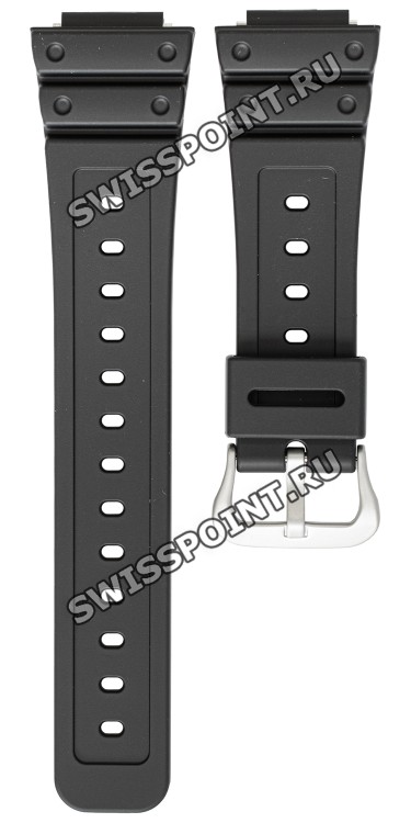 Черный полимерный ремешок Casio 10597557 для часов Casio GA-2100-1A1, GA-2100THS-1A