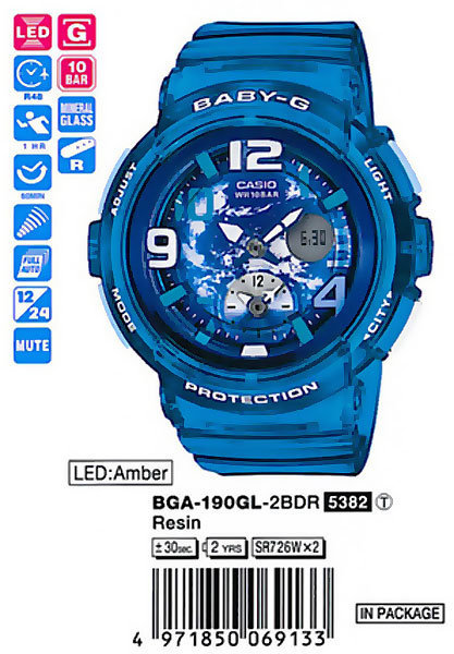 CASIO BABY-G BGA-190GL-2B