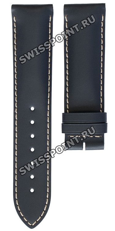 Синий кожаный ремешок Longines L682162705, 21/20, без замка, для часов Longines Conquest L3.759.4, L3.777.4