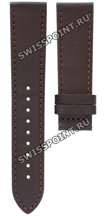 Коричневый кожаный ремешок Tissot T610041434, теленок, 20/18, без замка, для часов Tissot Heritage T117.509