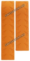 Оранжевый ремешок Tissot T610023030, каучуковый, без замка, для часов Tissot T-Race T011.414, T011.417, T372, T373, T472