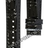 Черный кожаный ремешок Certina C610018332, лаковый, 18/16, без замка, для часов Certina DS Prime C021.810, C004.217