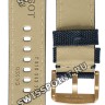 Синий текстильный кожаный ремешок Tissot T604044935 / T610043390, 22/22, розовая пряжка, для часов Tissot T-Sport Chrono XL T116.617.37.041.00