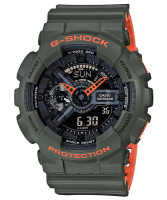 Зеленый полимерный ремешок Casio 10540145 для часов Casio GA-110LN-3A