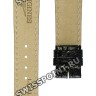Черный кожаный ремешок Longines L682144610, 16/14, без замка, для часов Longines Presence L4.320.2, L4.322.2, L4.322.4, L4.359.2, L4.320.4, L4.359.4