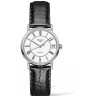 Черный кожаный ремешок Longines L682144610, 16/14, без замка, для часов Longines Presence L4.320.2, L4.322.2, L4.322.4, L4.359.2, L4.320.4, L4.359.4