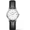 Черный кожаный ремешок Longines L682144610, 16/14, без замка, для часов Longines Presence L4.320.2, L4.322.2, L4.322.4, L4.359.2, L4.320.4, L4.359.4