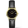 Черный кожаный ремешок Longines L682144610, 16/14, без замка, для часов Longines Presence L4.320.2, L4.322.2, L4.322.4, L4.359.2, L4.320.4, L4.359.4
