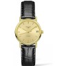 Черный кожаный ремешок Longines L682144610, 16/14, без замка, для часов Longines Presence L4.320.2, L4.322.2, L4.322.4, L4.359.2, L4.320.4, L4.359.4