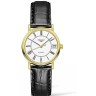 Черный кожаный ремешок Longines L682144610, 16/14, без замка, для часов Longines Presence L4.320.2, L4.322.2, L4.322.4, L4.359.2, L4.320.4, L4.359.4