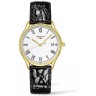 Черный кожаный ремешок Longines L682144610, 16/14, без замка, для часов Longines Presence L4.320.2, L4.322.2, L4.322.4, L4.359.2, L4.320.4, L4.359.4