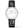 Черный кожаный ремешок Longines L682144610, 16/14, без замка, для часов Longines Presence L4.320.2, L4.322.2, L4.322.4, L4.359.2, L4.320.4, L4.359.4