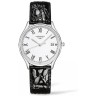 Черный кожаный ремешок Longines L682144610, 16/14, без замка, для часов Longines Presence L4.320.2, L4.322.2, L4.322.4, L4.359.2, L4.320.4, L4.359.4
