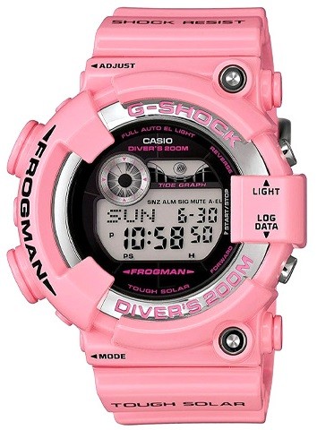 Розовый полимерный ремешок Casio 10476131 для часов Casio GF-8250K-4