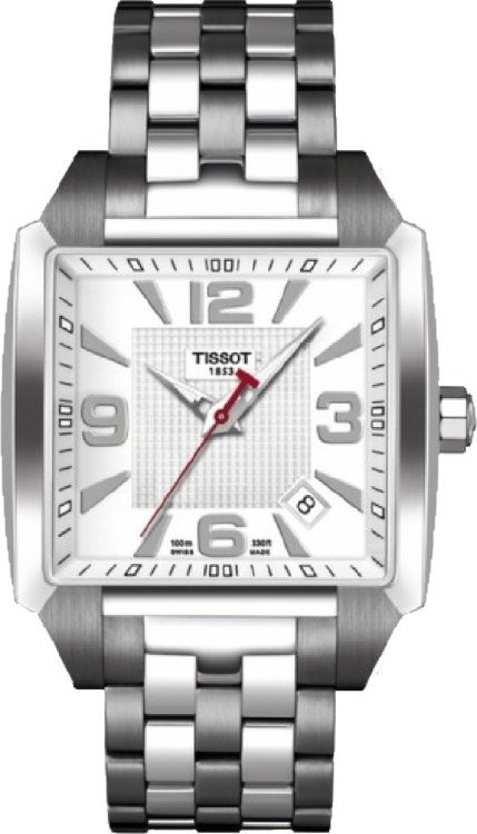 Браслет стальной Tissot T605020585, для часов Tissot Quadrato T005.507, T005.510