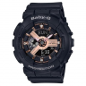 Черный полимерный ремешок Casio 10463982 для часов Casio BA-110, BA-111, BA-120, BA-130