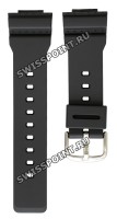 Черный полимерный ремешок Casio 10463982 для часов Casio BA-110, BA-111, BA-120, BA-130