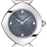 Черный кожаный ремешок Tissot T600041063, теленок, 8/8, стальная пряжка, для часов Tissot Femini-T T113.109