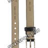 Черный кожаный ремешок Tissot T600041063, теленок, 8/8, стальная пряжка, для часов Tissot Femini-T T113.109