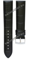 Черный кожаный ремешок Tissot T600037007, теленок, стальная пряжка, 20/18 мм, для часов Tissot T-Classic PR 100  T101.407, T101.410, T101.451
