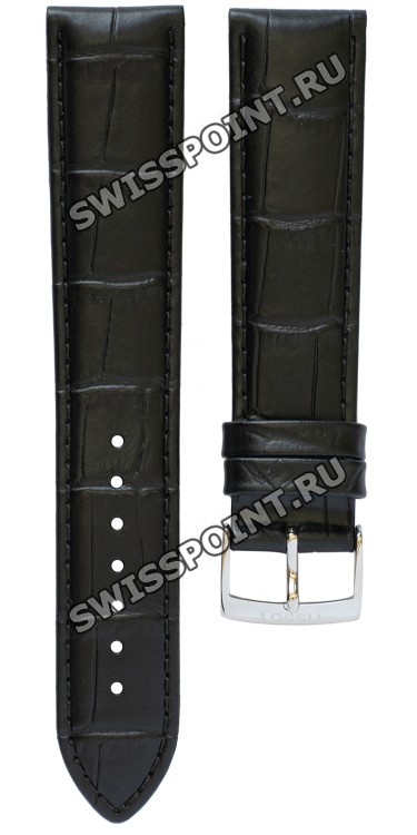 Черный кожаный ремешок Tissot T600037007, теленок, стальная пряжка, 20/18 мм, для часов Tissot T-Classic PR 100  T101.407, T101.410, T101.451