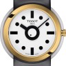 Черный синтетический ремешок Tissot T604046467, 20/20, желтая пряжка, для часов Tissot Heritage T134.410.27.011.00 Heritage Memphis Limited edition 2500