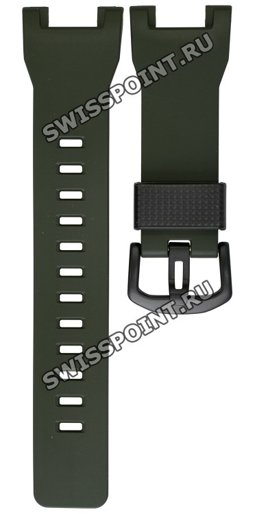 Зеленый полимерный ремешок Casio 10548778 для часов Casio PRW-7000-3E
