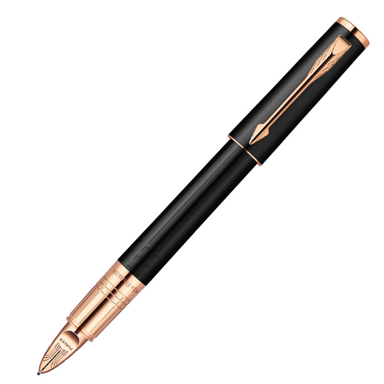 Ручка PARKER S0959060 Ingenuity - Black Rubber Pink  PVD GT, ручка 5th пишущий узел, F, BL (№ 183)