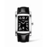 Черный кожаный ремешок Longines L682123673, теленок, лаковый, 26/22, без замка, для часов Longines DolceVita L5.686.4, L5.687.4