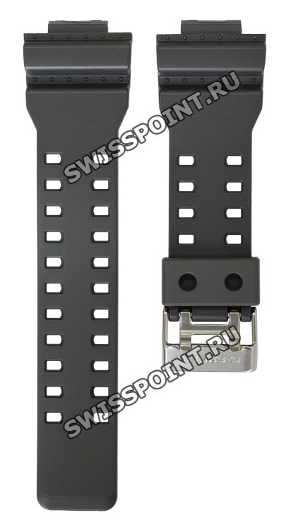 Серый полимерный ремешок Casio 10467764 для часов Casio GA-100CF-8A