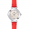 Красный кожаный ремешок Tissot T600041064, теленок, 8/8, стальная пряжка, для часов Tissot Femini-T T113.109